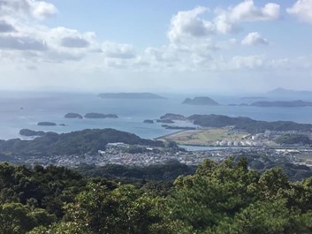 佐世保市の眺望を独り占めしてください。弓張（ゆみはり）岳展望台