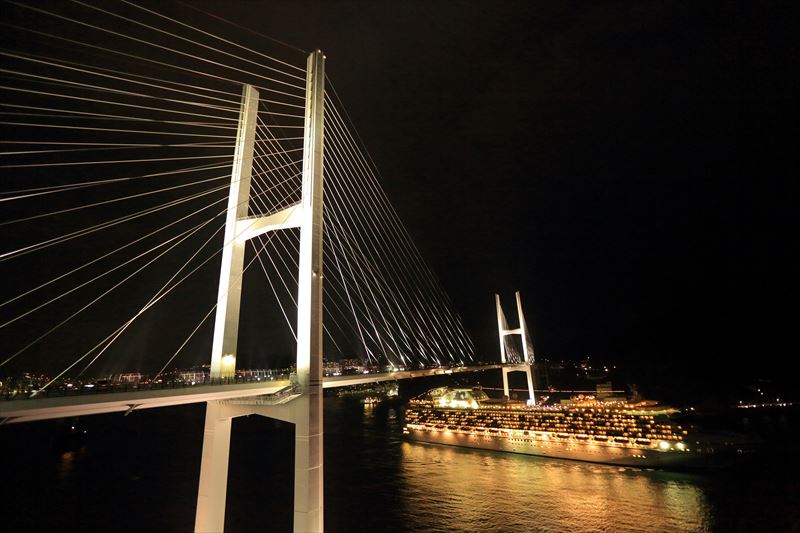ながさき女神大橋道路(駐車場)